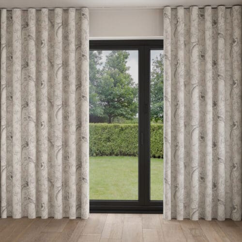 Laura Ashley Osterley Birds Moonbeam Wave Curtain