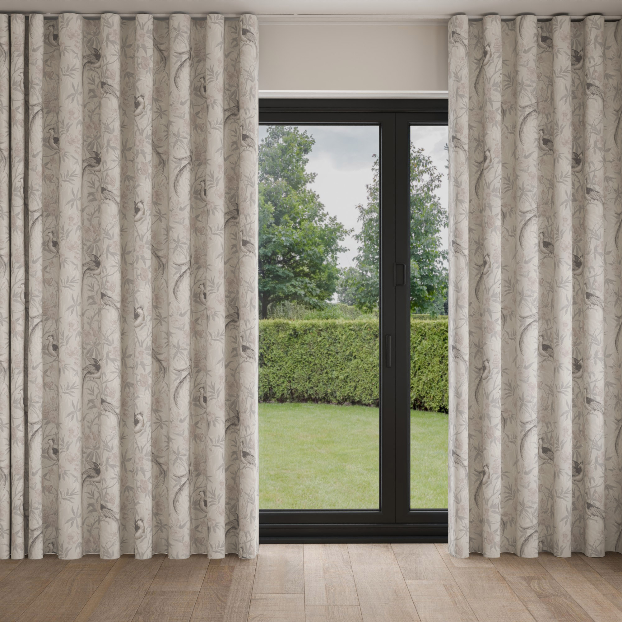 Laura Ashley Osterley Birds Moonbeam Wave Curtain - Image 3
