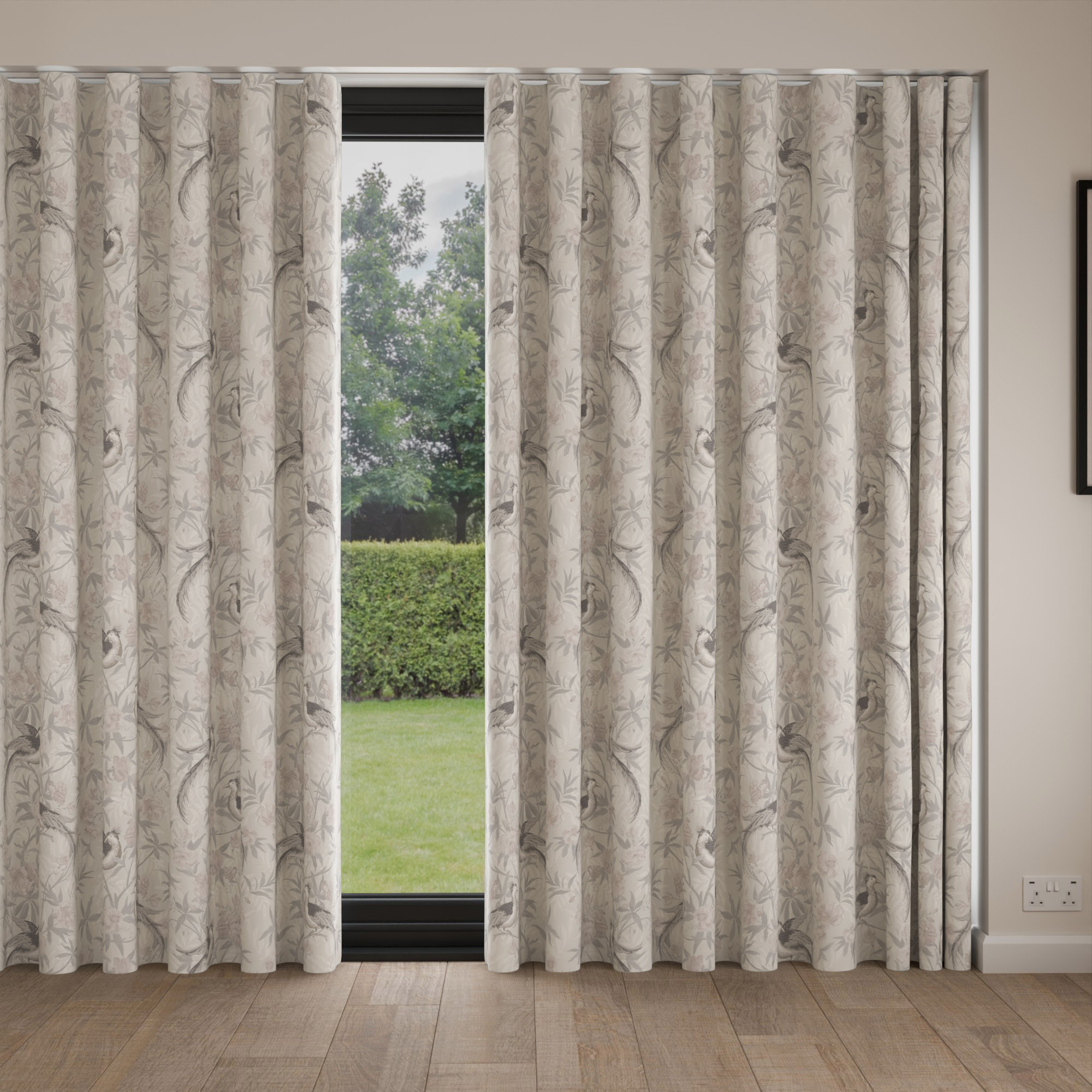 Laura Ashley Osterley Birds Moonbeam Wave Curtain - Image 4
