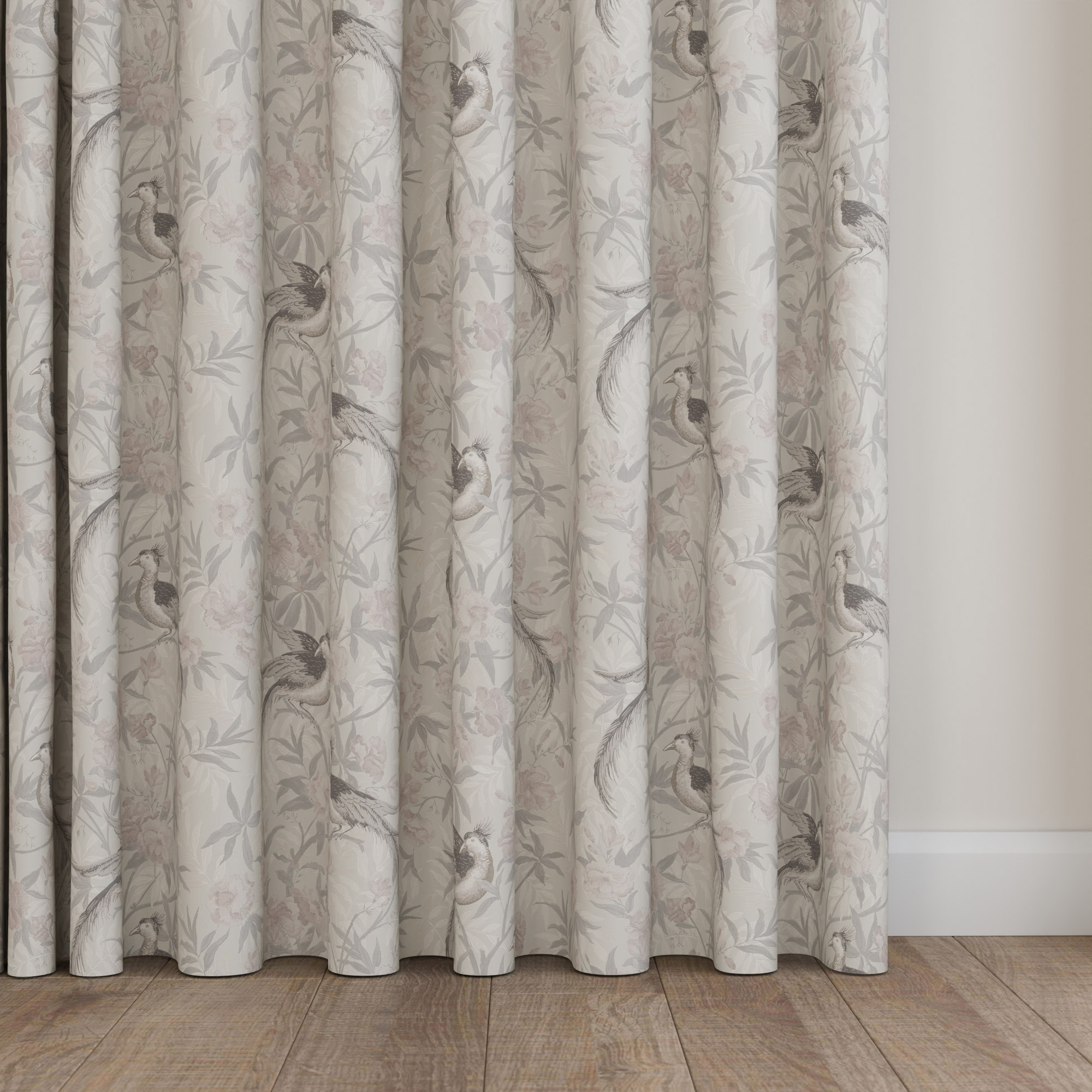 Laura Ashley Osterley Birds Moonbeam Wave Curtain - Image 5