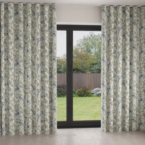 Laura Ashley Osterley Birds Seaspray Wave Curtain
