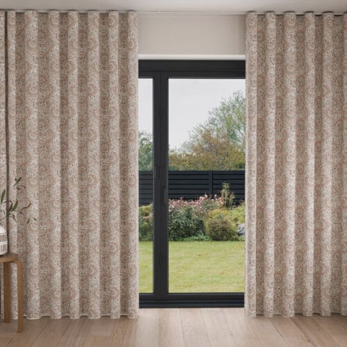 Laura Ashley Painswick Paisley Apricot Wave Curtain