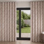 Laura Ashley Painswick Paisley Coral Pink Wave Curtain