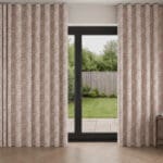 Laura Ashley Painswick Paisley Coral Pink Wave Curtain