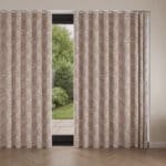 Laura Ashley Painswick Paisley Coral Pink Wave Curtain
