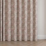 Laura Ashley Painswick Paisley Coral Pink Wave Curtain