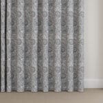 Laura Ashley Painswick Paisley Pale Slate Wave Curtain