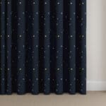 Laura Ashley Painterly Stars Midnight Wave Curtain