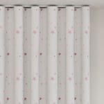 Laura Ashley Painterly Stars Pink Wave Curtain