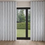 Laura Ashley Painterly Stripe Dark Seaspray Wave Curtain