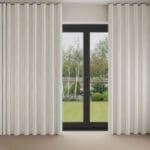 Laura Ashley Painterly Stripe Yellow Wave Curtain