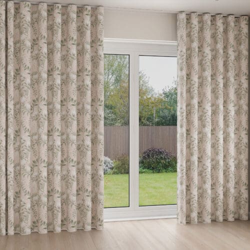 Laura Ashley Parterre Blush Wave Curtain