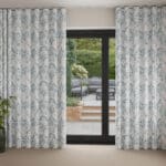 Laura Ashley Parterre Off White/Seaspray Wave Curtain