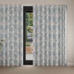 Laura Ashley Parterre Off White/Seaspray Wave Curtain