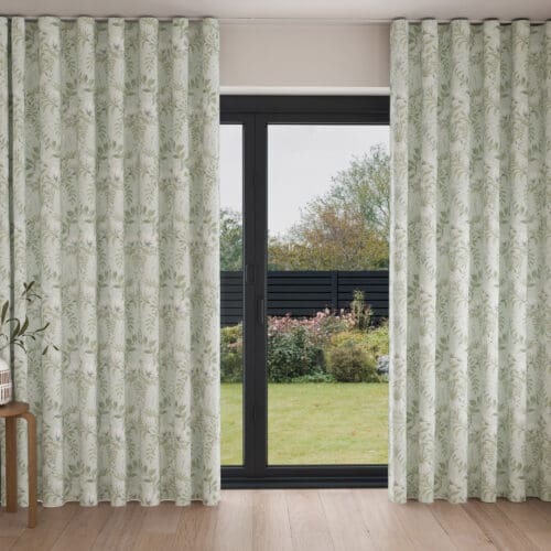Laura Ashley Parterre Sage Wave Curtain