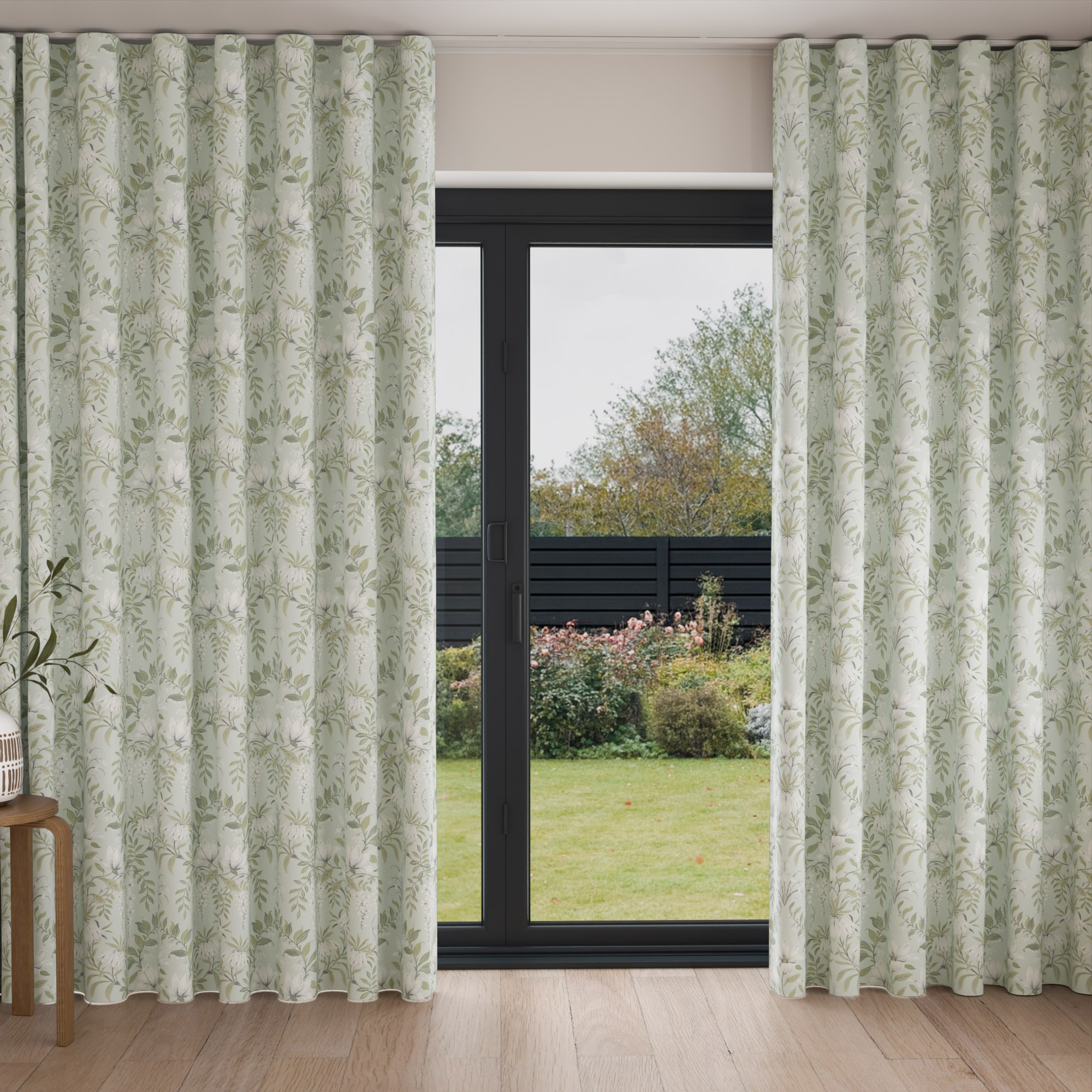 Laura Ashley Parterre Sage Wave Curtain - Image 2