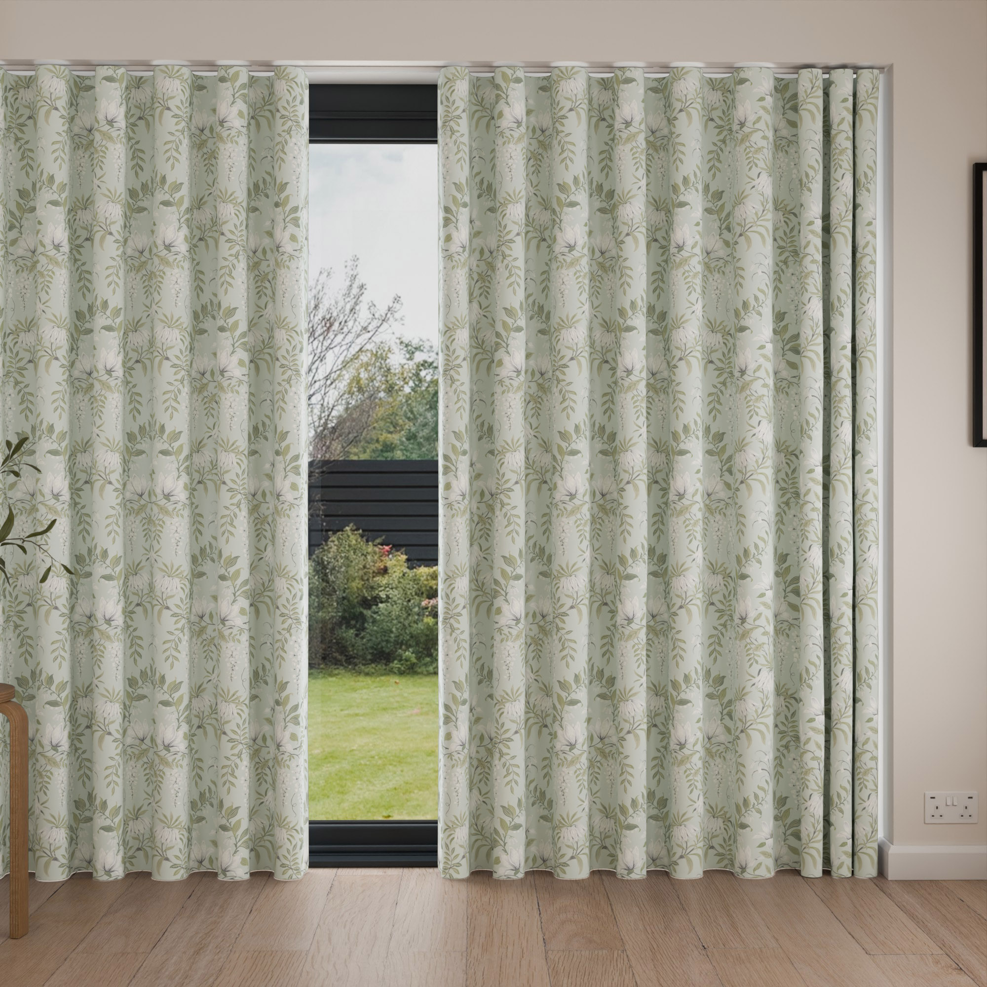 Laura Ashley Parterre Sage Wave Curtain - Image 4