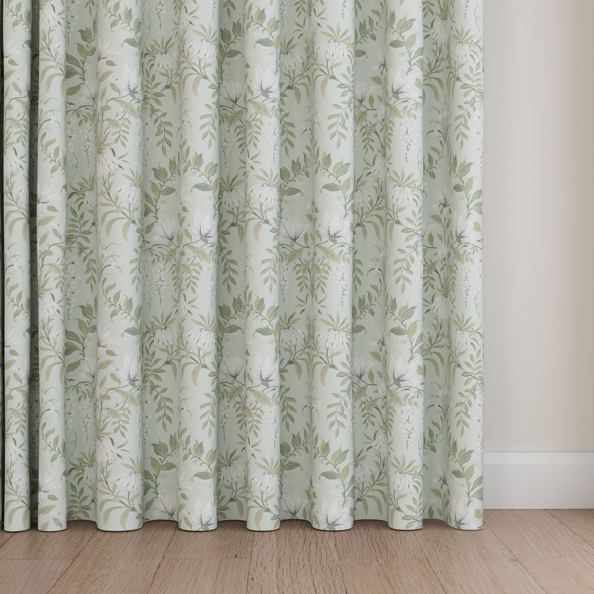 Laura Ashley Parterre Sage Wave Curtain - Image 5
