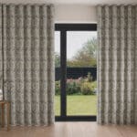 Laura Ashley Peacock Damask Steel Wave Curtain