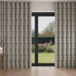 Laura Ashley Peacock Damask Steel Wave Curtain