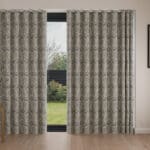 Laura Ashley Peacock Damask Steel Wave Curtain