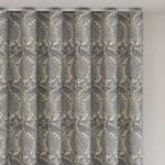 Laura Ashley Peacock Damask Steel Wave Curtain