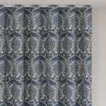 Laura Ashley Peacock Damask Dusky Seaspray Wave Curtain