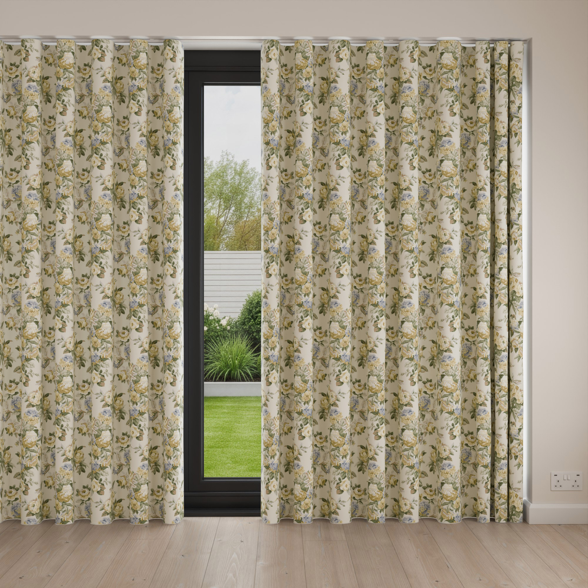 Laura Ashley Pembrey Pale Gold Wave Curtain - Image 4