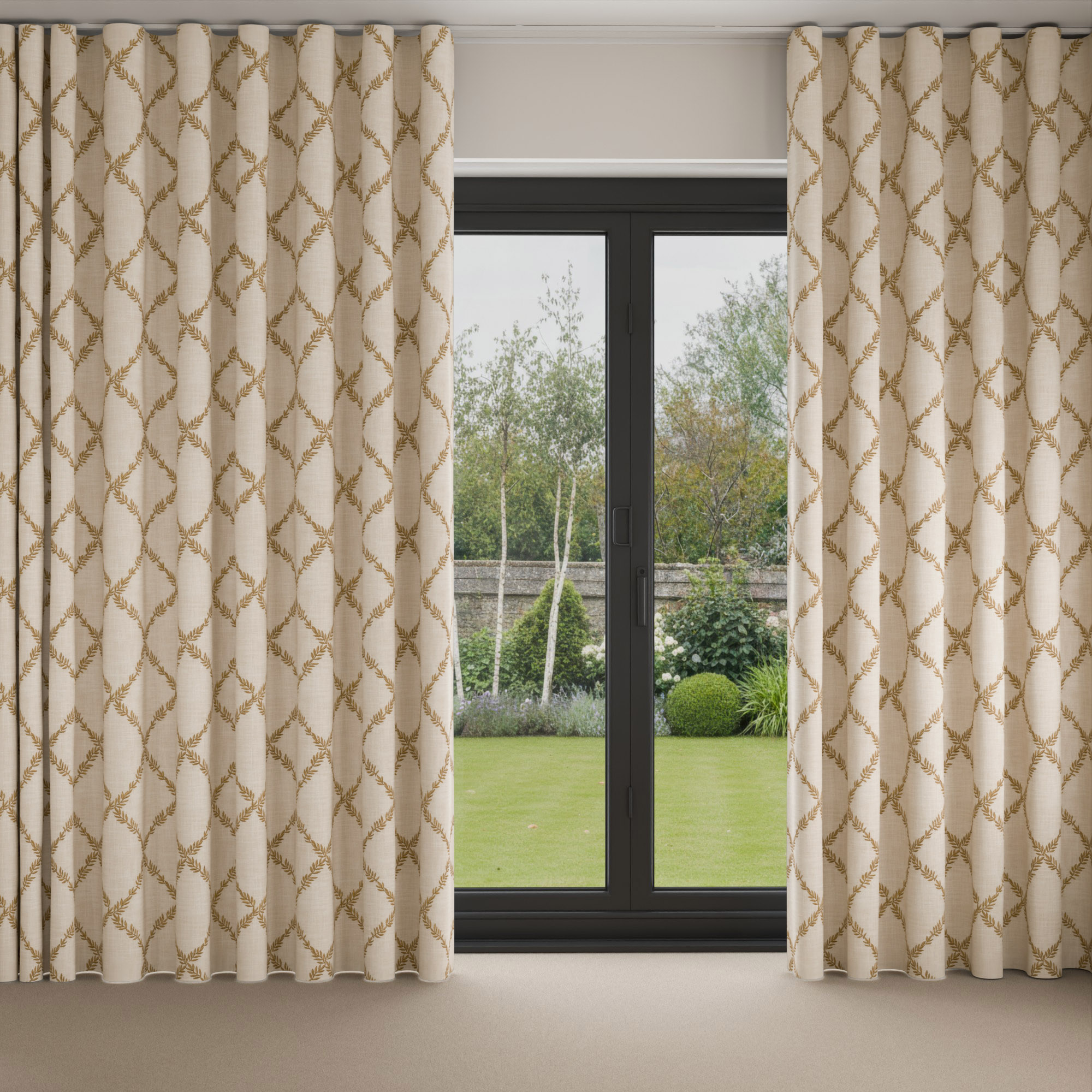 Laura Ashley Pennorth Amber Wave Curtain - Image 3