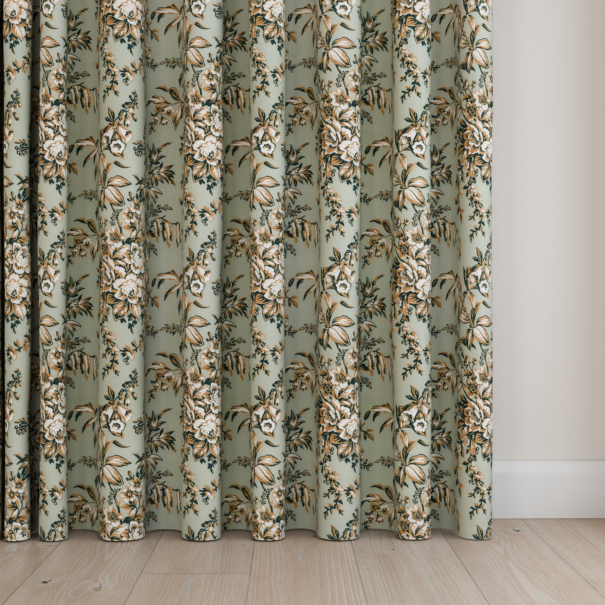 Laura Ashley Picardie Amber Wave Curtain - Image 5