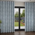 Laura Ashley Picardie Blue Sky Wave Curtain