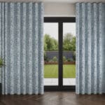 Laura Ashley Picardie Blue Sky Wave Curtain