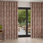 Laura Ashley Picardie Velvet Embers Wave Curtain