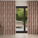 Laura Ashley Picardie Velvet Embers Wave Curtain