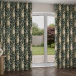 Laura Ashley Picardie Velvet Fern Wave Curtain