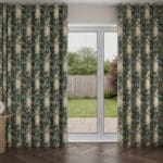 Laura Ashley Picardie Velvet Fern Wave Curtain