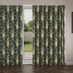 Laura Ashley Picardie Velvet Fern Wave Curtain
