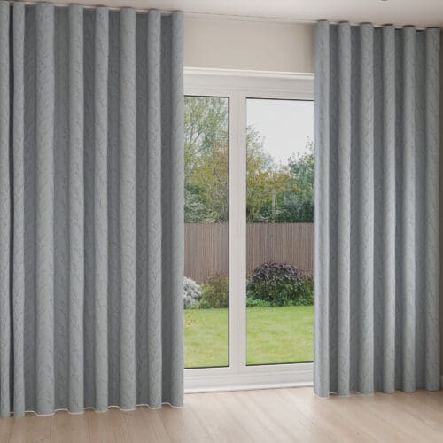 Laura Ashley Pussy Willow Embroidery Seaspray Wave Curtain