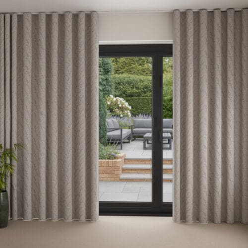 Laura Ashley Pussy Willow Embroidery Steel Wave Curtain