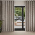 Laura Ashley Pussy Willow Embroidery Steel Wave Curtain
