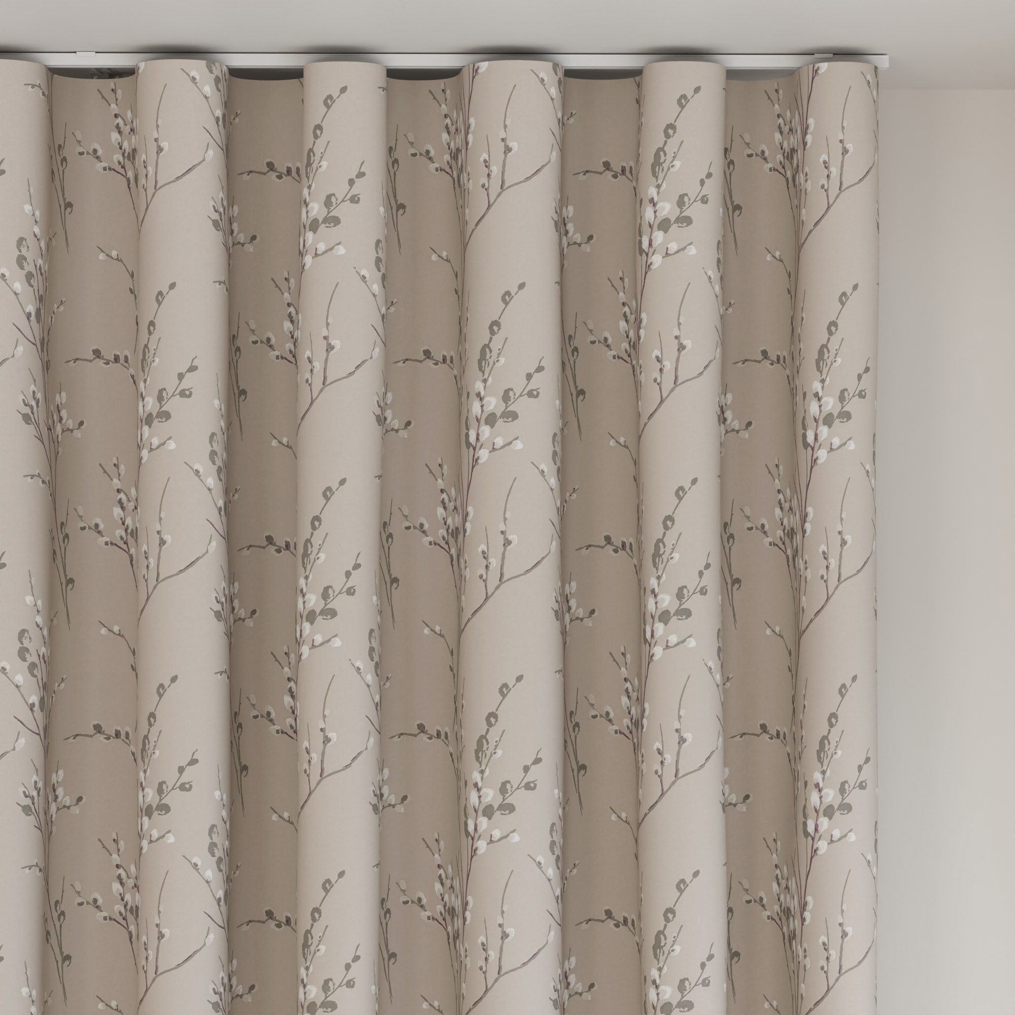 Laura Ashley Pussy Willow Natural Wave Curtain - Image 6