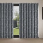 Laura Ashley Pussy Willow Dark Seaspray Wave Curtain