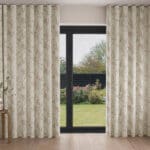 Laura Ashley Pussy Willow Winter Cranberry Red Wave Curtain