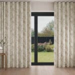 Laura Ashley Pussy Willow Winter Cranberry Red Wave Curtain