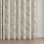Laura Ashley Pussy Willow Winter Cranberry Red Wave Curtain