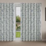 Laura Ashley Rambling Rector Blue Sky Wave Curtain