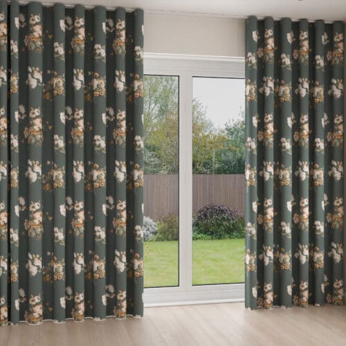 Laura Ashley Rosemore Fern Wave Curtain