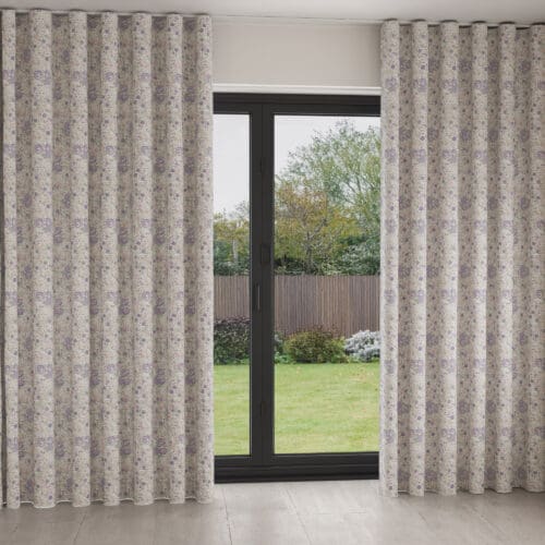 Laura Ashley Rowena Lavender Wave Curtain