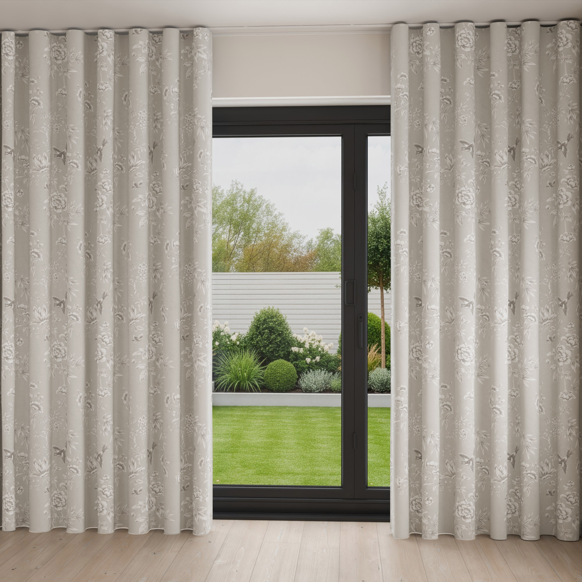 Laura Ashley Rowsham Natural Wave Curtain - Image 2