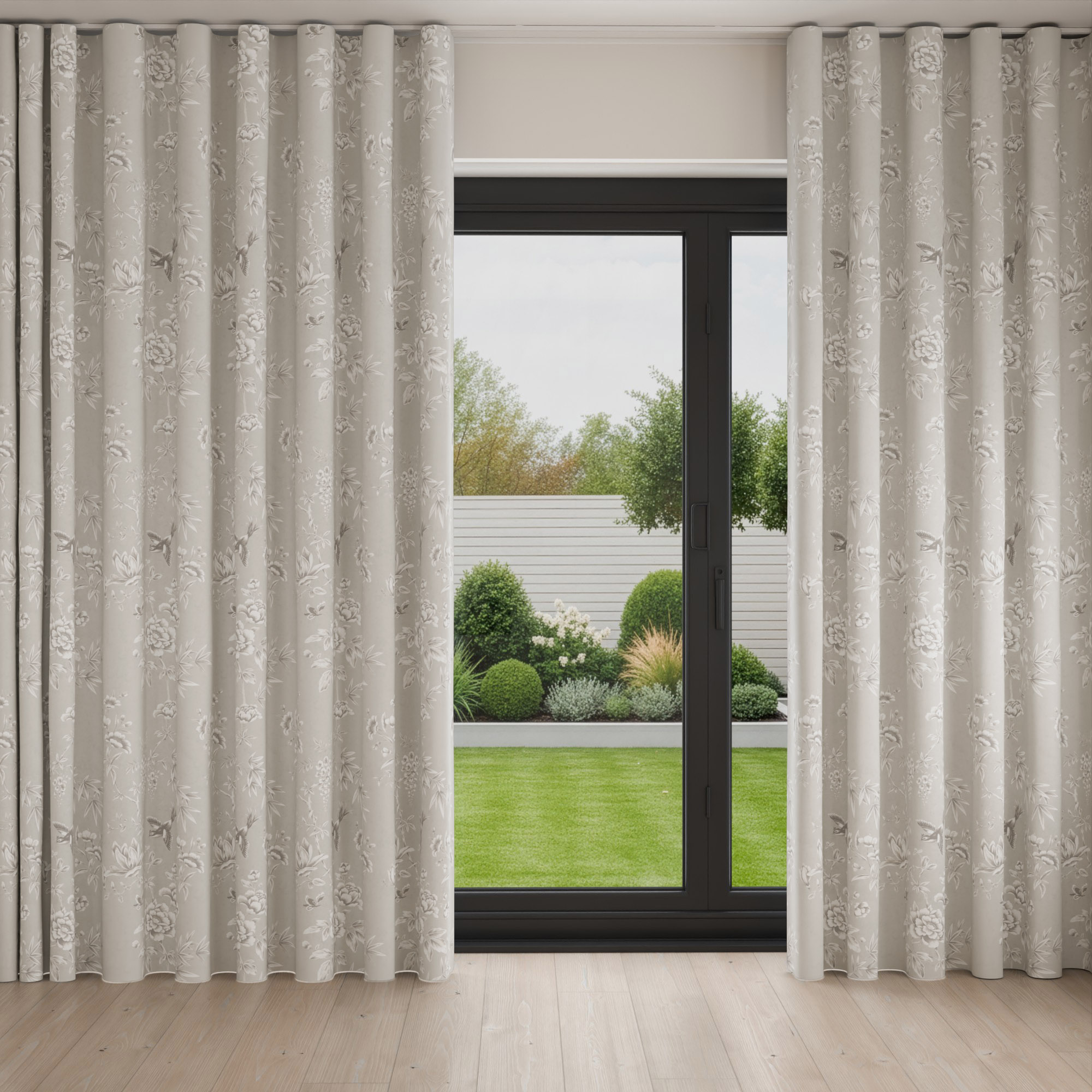 Laura Ashley Rowsham Natural Wave Curtain - Image 3